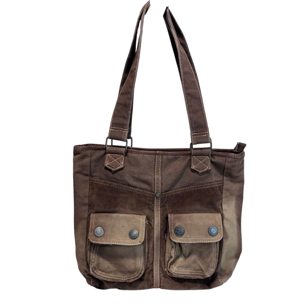 Levis' Vintage Brown Corduroy/Canvas Tote Bag